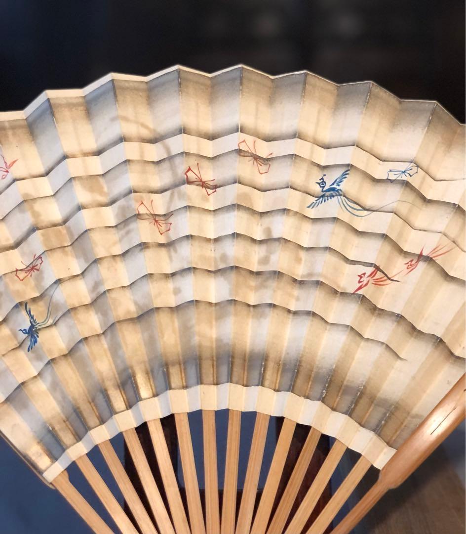 能扇子 京都十松屋福井扇舗 伝統工芸 花鳥図柄 鳳凰図 手描き 能仕舞扇,|品牌|价格|图片_乐淘